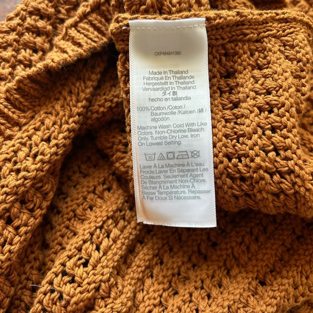 Madewell Rust Knit Sleeveless Racer Back Tank Top Sweater Size Small - Picture 6 of 6